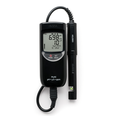哈納高量程防水型 pH-EC-TDS-℃測(cè)定儀HI991301